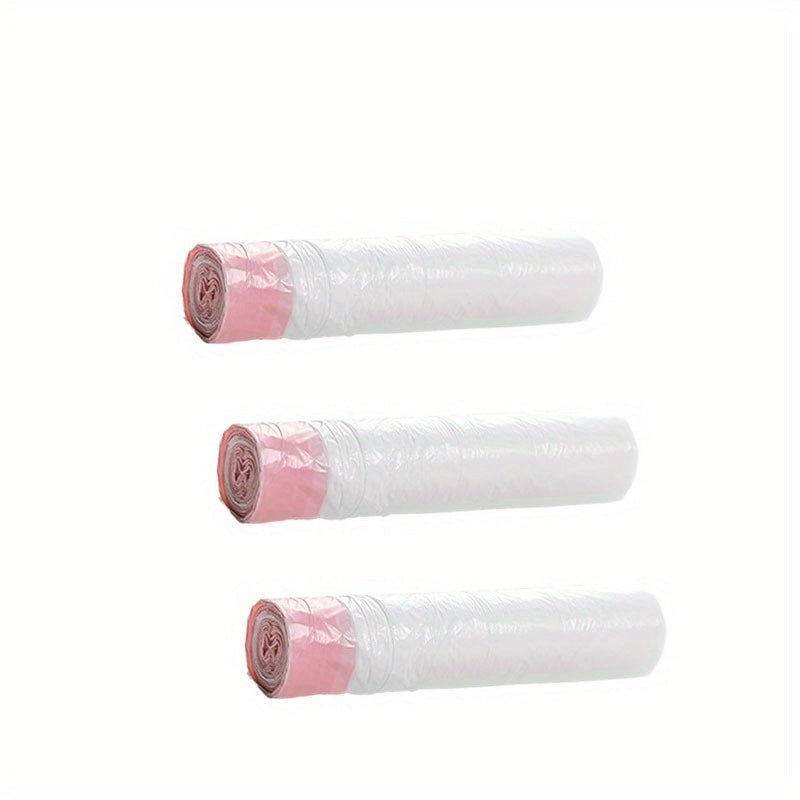 3 Rolls, 45pcs Per Roll, Small Drawstring Trash Bags for 4-Gallon Containers, Plastic Liners for Garbage Cans, Suitable for Bathrooms, Restrooms, Bedrooms, And Office Toilets.