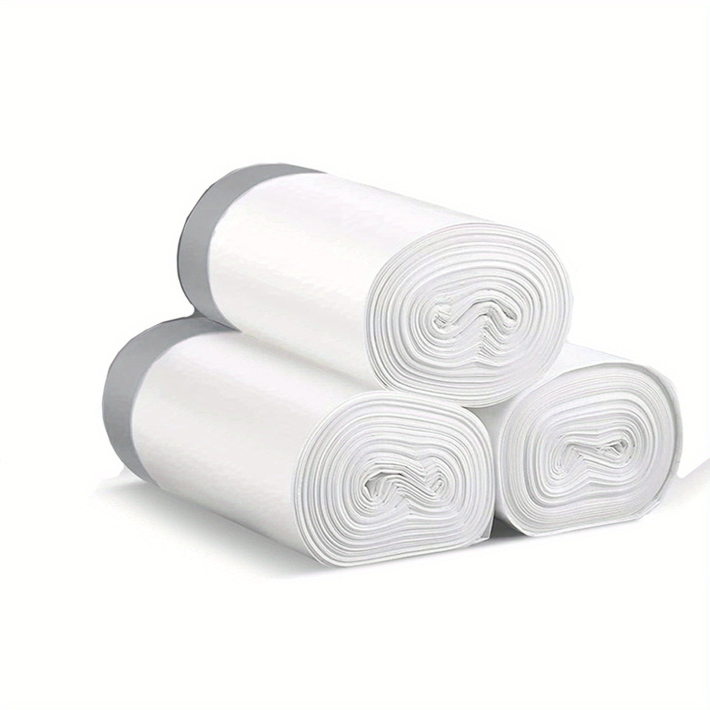 3 Rolls, 45pcs Per Roll, Small Drawstring Trash Bags for 4-Gallon Containers, Plastic Liners for Garbage Cans, Suitable for Bathrooms, Restrooms, Bedrooms, And Office Toilets.