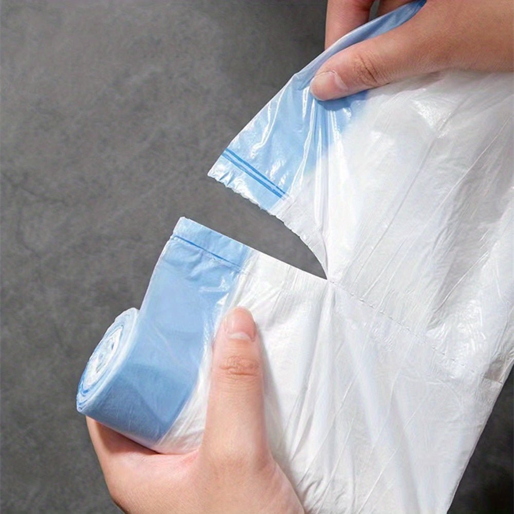 3 Rolls, 45pcs Per Roll, Small Drawstring Trash Bags for 4-Gallon Containers, Plastic Liners for Garbage Cans, Suitable for Bathrooms, Restrooms, Bedrooms, And Office Toilets.