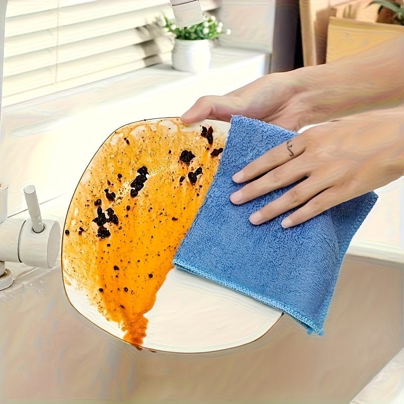 2pcs Options: 20/10pcs Multi-Purpose Microfiber Cleaning Cloths, Reusable & Quick-Dry Towels for Kitchen, Yard, and Commercial Use - Washable Gift Set