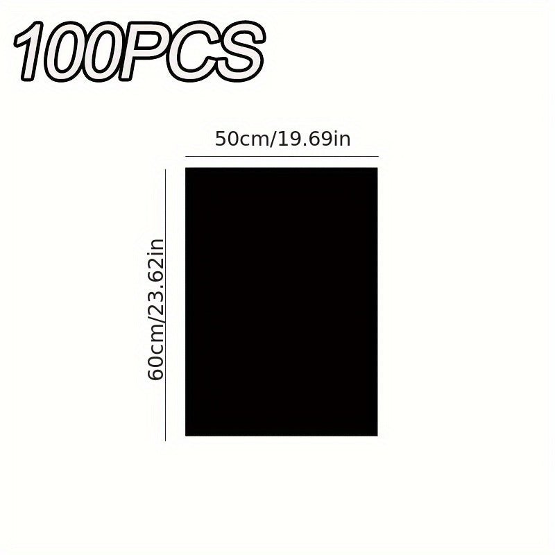 100pcs MELTSET M Heavy-Duty Large Trash Bags - Extra Thick & Durable Multi-Purpose Garbage Bags for Yard, Kitchen, Bathroom, Outdoor Use - Disposable Plastic Waste Bags (100 Count), Kitchen Cleanup, Bulk Packaging