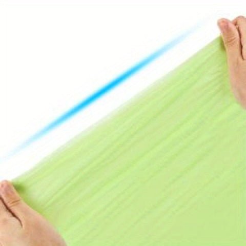 50pcs/2 Rolls, 4-5 Gallon Capacity, Odorless, Extra Thick & Leakproof Green Trash Bags, Heavy-Duty, 20L Household Garbage Bags