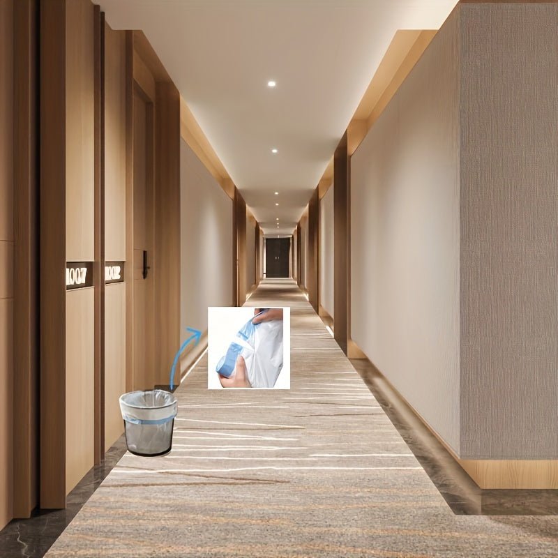 3 Rolls, 45pcs Per Roll, Small Drawstring Trash Bags for 4-Gallon Containers, Plastic Liners for Garbage Cans, Suitable for Bathrooms, Restrooms, Bedrooms, And Office Toilets.