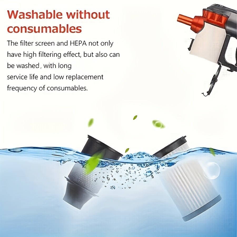 1pc, 110V Vacuum Cleaner 18KPA Wet&Dry 600W High Power Vacuum Cleaner, Portable Household Low Noise Handheld Vacuum For Pet Hair, Hard Floor And Carpet, 4-in-1 Lightweight Handheld Rod Vacuum Cleaner