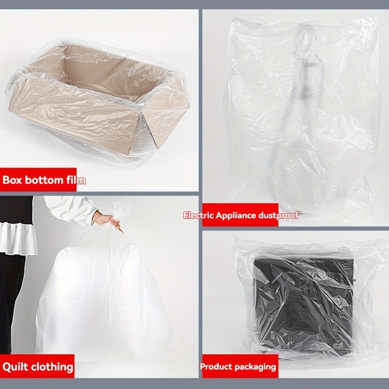 100pcs MELTSET M Heavy-Duty Large Trash Bags - Extra Thick & Durable Multi-Purpose Garbage Bags for Yard, Kitchen, Bathroom, Outdoor Use - Disposable Plastic Waste Bags (100 Count), Kitchen Cleanup, Bulk Packaging