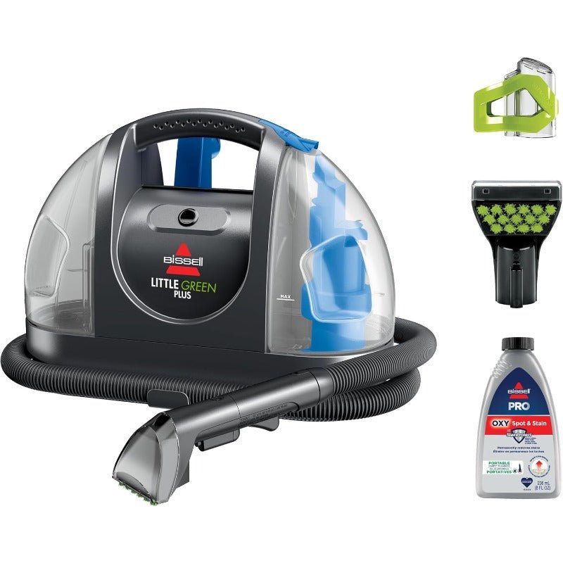 Little Green Portable Carpet Cleaner & Upholstery Machine with 48oz Capacity, Self-Cleaning Hydro-Rinse System, Stain Brush & Steam Vacuum - Heavy-Duty Cordless, For Home, Car, Office, Pet Stains - Compact Design, Ergonomic H