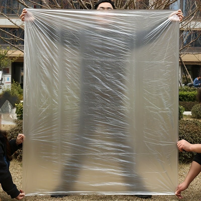 50 Large Transparent Plastic Storage Bags - Waterproof and Dustproof Rectangular Clothes, Blankets, Plush Toys, Bedding Organizer, Suitable for Moving, Dormitory, Wardrobe Organization, Secure Seal Design, Clear Viewing