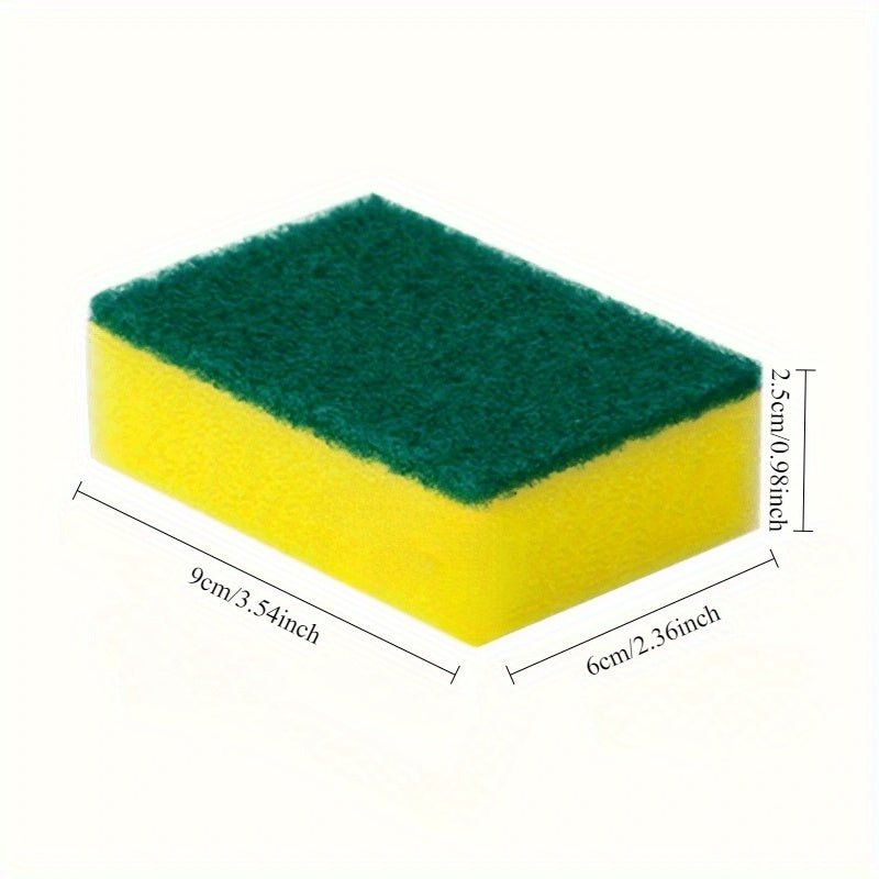 18/36pcs Multi-Purpose Kitchen Cleaning Sponges - High Absorbency, Rust & Oil Removal, Double-Layer Design, Suitable for Utensils, Cookware, and Furniture