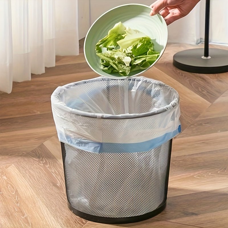 3 Rolls, 45pcs Per Roll, Small Drawstring Trash Bags for 4-Gallon Containers, Plastic Liners for Garbage Cans, Suitable for Bathrooms, Restrooms, Bedrooms, And Office Toilets.