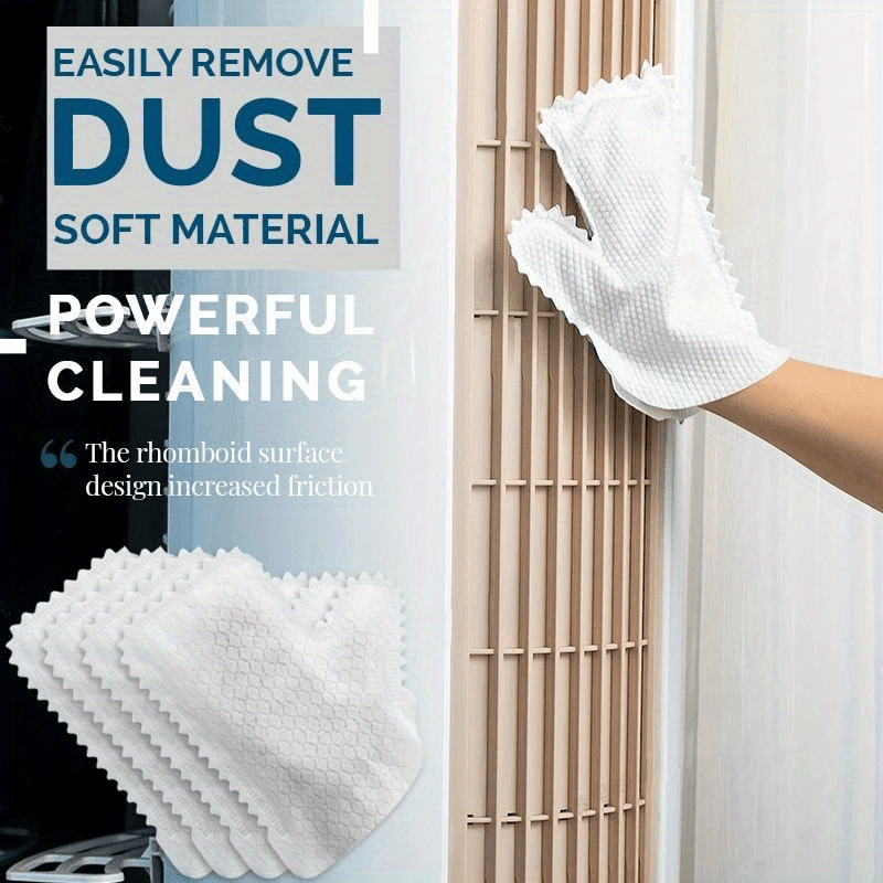 50/100pcs Microfiber Dusting Gloves - Multi-Purpose, Dual-Use Wet and Dry Ultrafine Fibers, Easy to Clean, Lint-Free, Reusable, Handheld Cleaning Cloths for Home, Kitchen, Bathroom, Bedroom, Living Roo