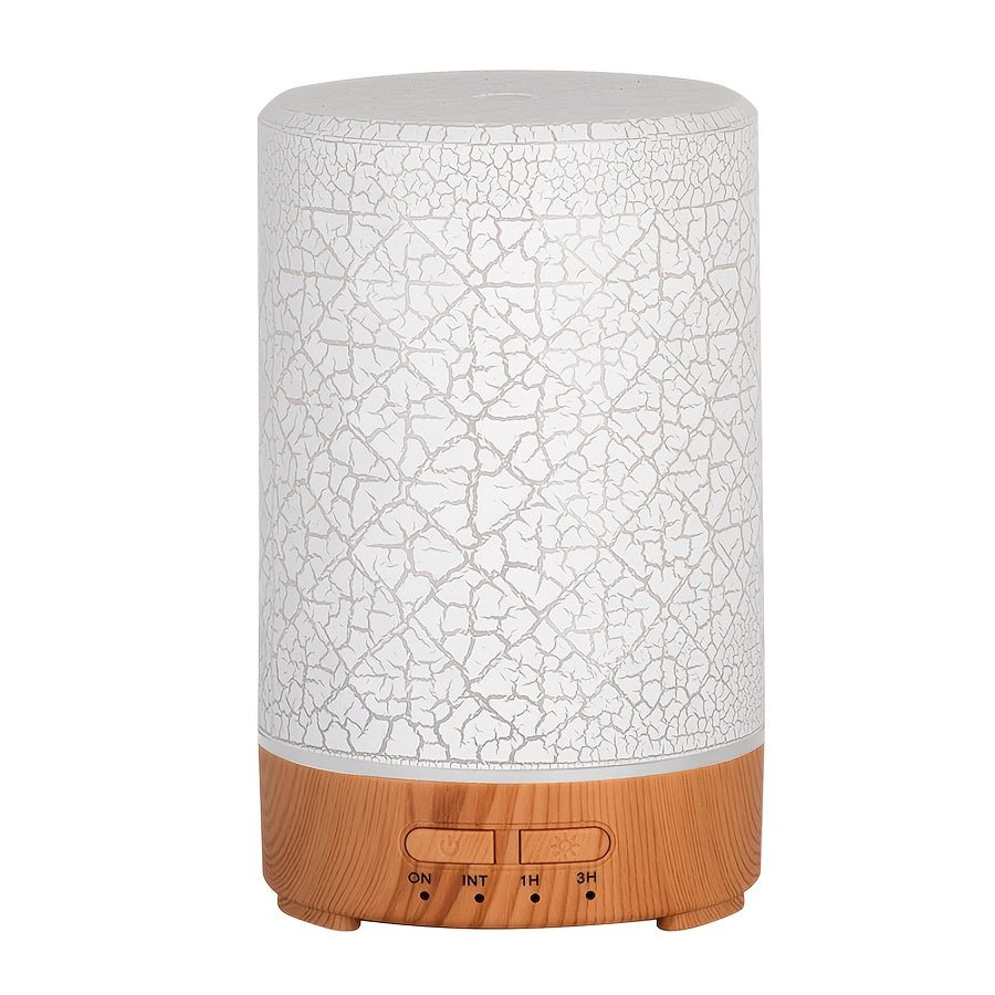 Soundwave technology Essential Oil Diffuser & Air Humidifier with Color-Changing LED Light, Auto Shut-Off, Quiet Operation, 5.07oz Large Tank, Modern Purple///White/Black Design for Home, Office, Bedroom, Living Room - - Devi