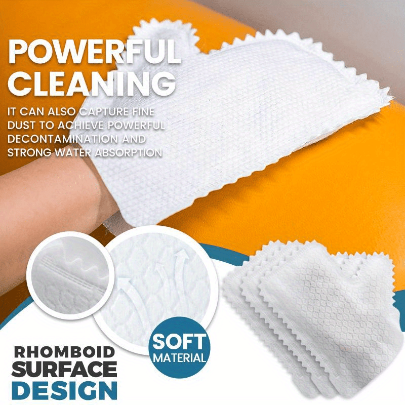 50/100pcs Microfiber Dusting Gloves - Multi-Purpose, Dual-Use Wet and Dry Ultrafine Fibers, Easy to Clean, Lint-Free, Reusable, Handheld Cleaning Cloths for Home, Kitchen, Bathroom, Bedroom, Living Roo