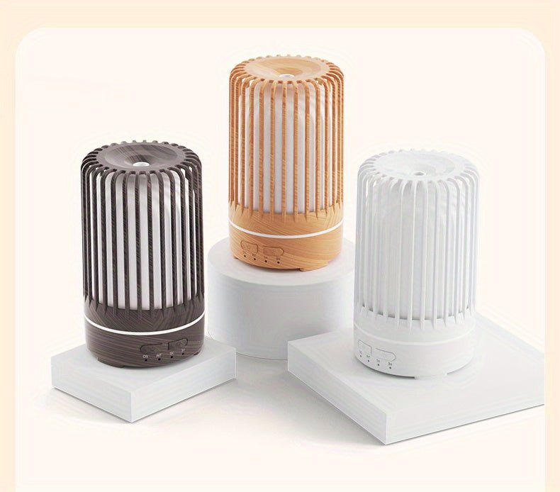 5905.51inch Essential Oil Diffuser & Humidifier with 7-Color Night Light, Usb-Powered Cool Mist for Bedroom, Office, Home - Durable PP Material, Ideal Gift, Office Humidifier, Modern Aesthetic, Sleek Design, Wellness Enthusia