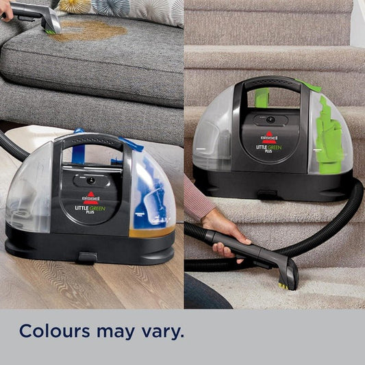 Little Green Portable Carpet Cleaner & Upholstery Machine with 48oz Capacity, Self-Cleaning Hydro-Rinse System, Stain Brush & Steam Vacuum - Heavy-Duty Cordless, For Home, Car, Office, Pet Stains - Compact Design, Ergonomic H