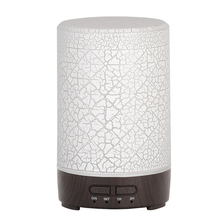 Soundwave technology Essential Oil Diffuser & Air Humidifier with Color-Changing LED Light, Auto Shut-Off, Quiet Operation, 5.07oz Large Tank, Modern Purple///White/Black Design for Home, Office, Bedroom, Living Room - - Devi