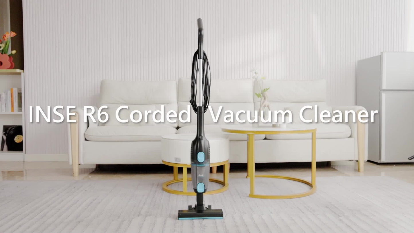 [2025 Bestseller]R6X Wired Handheld Vacuum Cleaner, High Suction Power, Ultra Quiet, High-Powered, Compact And Portable, Multi-Functional For Removing Dust Mites, Pet Hair, Car Interiors, Hard Floors, And More