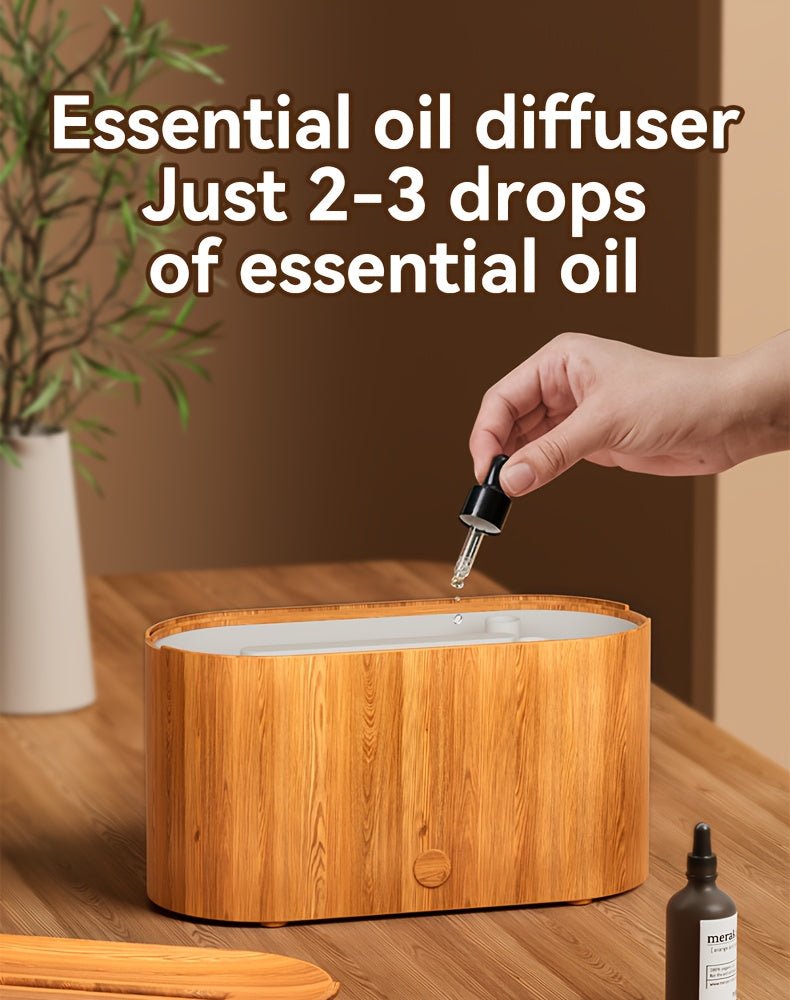 [Aroma Diffuser | Humidifier] 7-color Simulated Flame LED Night Light Humidifier And Aroma Diffuser | Can Add Essential Oils As Air Aroma Diffuser, Suitable For Home, Office, Gift And Environmental Lighting, Bedroom Room Deco