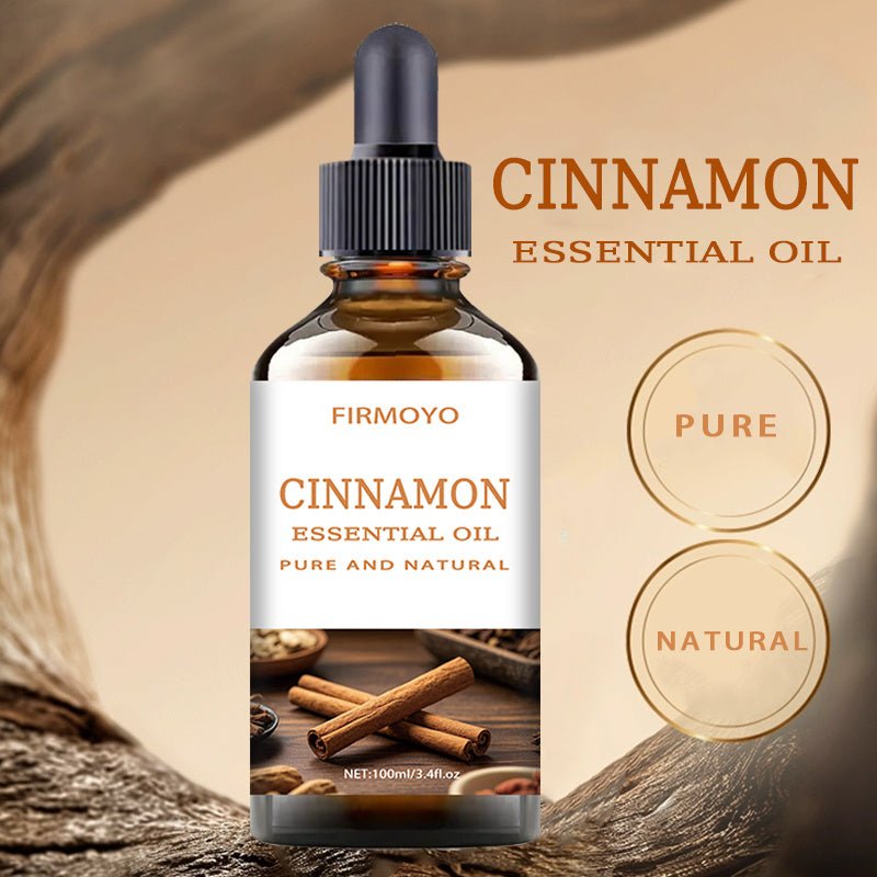 100ml (3.38fl.oz) Cinnamon Essential Oil -,, Alcohol-Free, for Hair, Light Beige, Massage, Diffusers, Moisturizing, Suitable for All Light Beige Types (Dry, Sensitive, -Prone, Oily) - Men & Women - in Amber Glass Bottle with