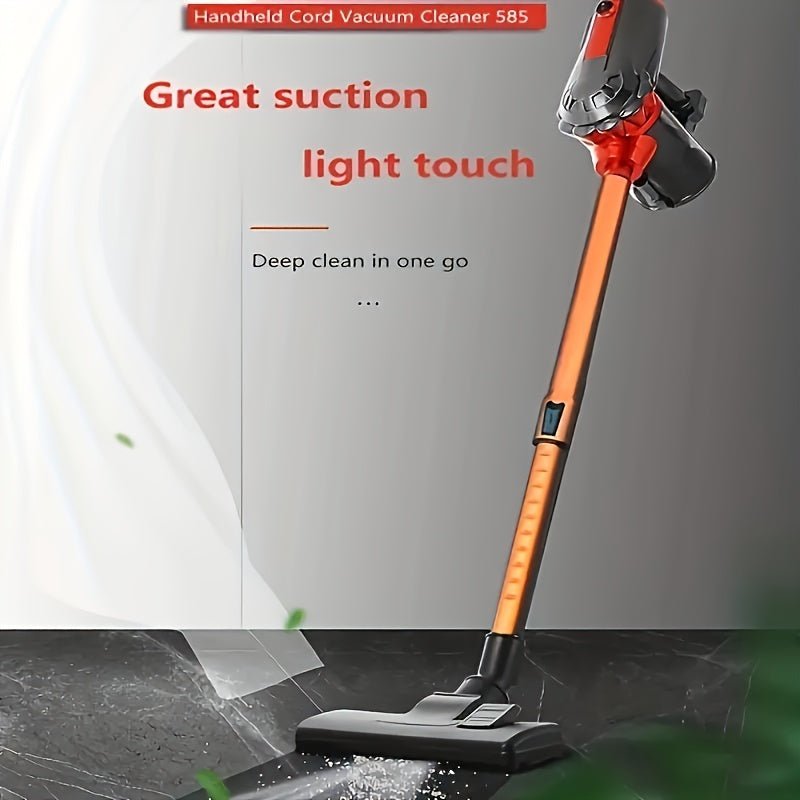 1pc, 110V Vacuum Cleaner 18KPA Wet&Dry 600W High Power Vacuum Cleaner, Portable Household Low Noise Handheld Vacuum For Pet Hair, Hard Floor And Carpet, 4-in-1 Lightweight Handheld Rod Vacuum Cleaner