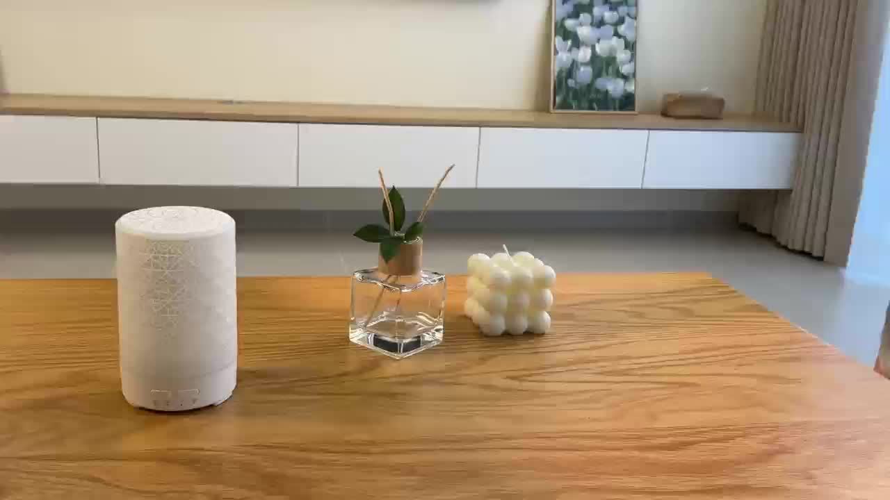 Soundwave technology Essential Oil Diffuser & Air Humidifier with Color-Changing LED Light, Auto Shut-Off, Quiet Operation, 5.07oz Large Tank, Modern Purple///White/Black Design for Home, Office, Bedroom, Living Room - - Devi