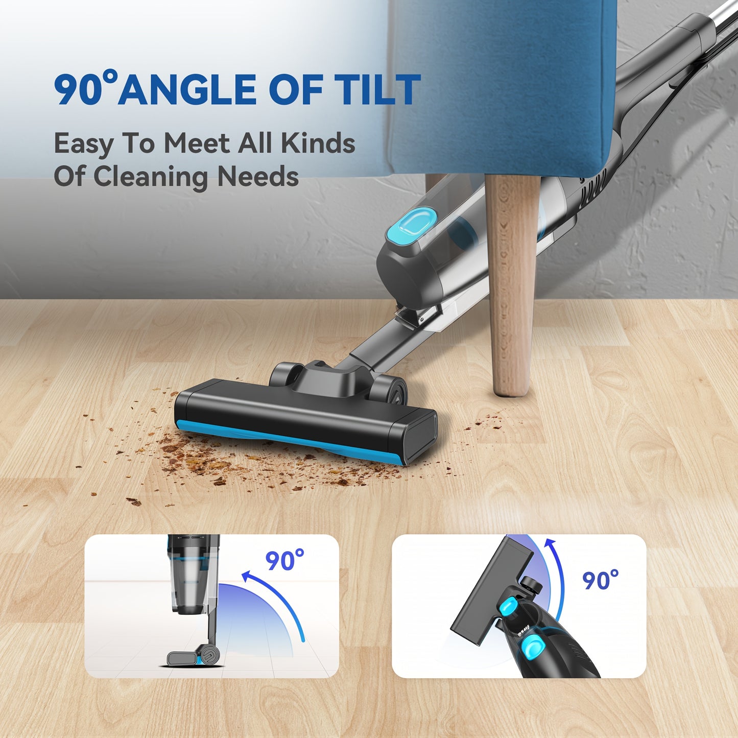 [2025 Bestseller]R6X Wired Handheld Vacuum Cleaner, High Suction Power, Ultra Quiet, High-Powered, Compact And Portable, Multi-Functional For Removing Dust Mites, Pet Hair, Car Interiors, Hard Floors, And More