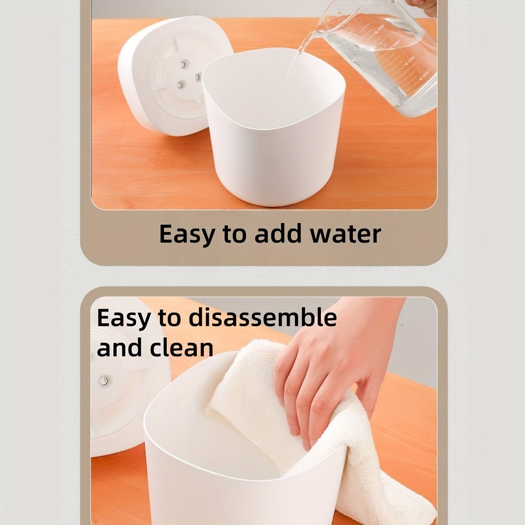 USB-Powered 4L/1.06 Gallon Capacity Humidifier - Summer Cool Mist Spray - Quiet Aroma Diffuser and Humidifier, Three Spray Nozzles - Non-Rechargeable Low-Pressure Humidifier, Multi-Setting Adjustable Mist Outpu