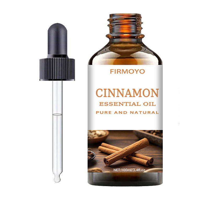 100ml (3.38fl.oz) Cinnamon Essential Oil -,, Alcohol-Free, for Hair, Light Beige, Massage, Diffusers, Moisturizing, Suitable for All Light Beige Types (Dry, Sensitive, -Prone, Oily) - Men & Women - in Amber Glass Bottle with