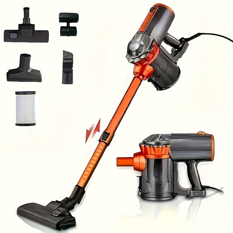 1pc, 110V Vacuum Cleaner 18KPA Wet&Dry 600W High Power Vacuum Cleaner, Portable Household Low Noise Handheld Vacuum For Pet Hair, Hard Floor And Carpet, 4-in-1 Lightweight Handheld Rod Vacuum Cleaner