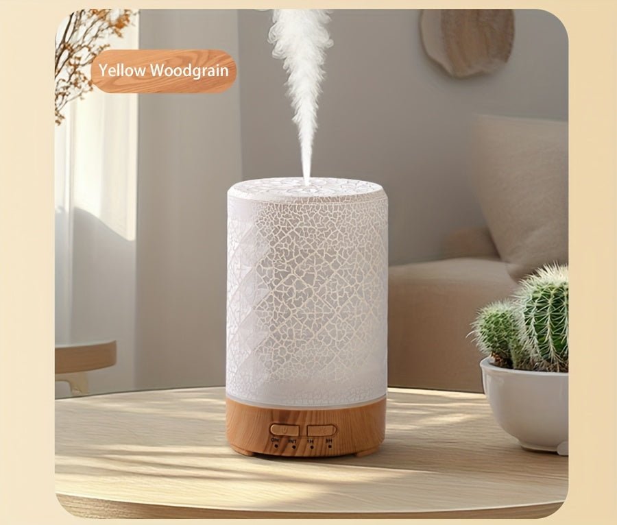 Soundwave technology Essential Oil Diffuser & Air Humidifier with Color-Changing LED Light, Auto Shut-Off, Quiet Operation, 5.07oz Large Tank, Modern Purple///White/Black Design for Home, Office, Bedroom, Living Room - - Devi