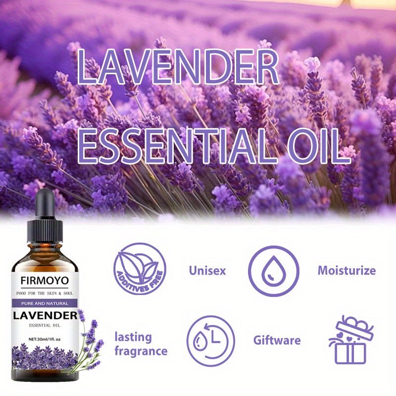 Natural lavender essential oil,30ml/100ml, high concentration of fragrance,plant extracts,facial moisturising essence, easy to absorb non-greasy,so that the Light Beige looks more shiny,suitable for face, body, hair, massage,