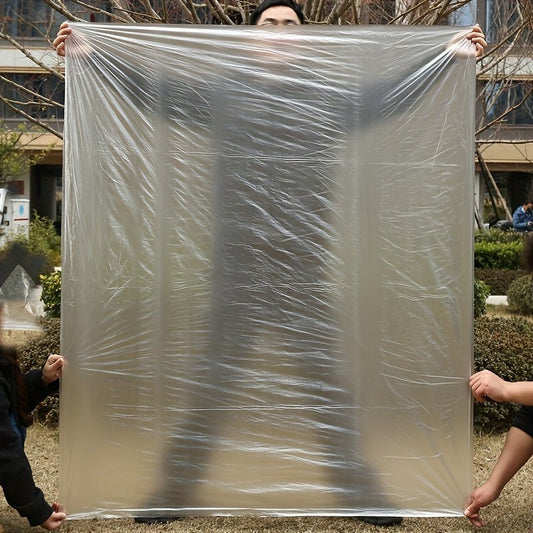 50 Large Transparent Plastic Storage Bags - Waterproof and Dustproof Rectangular Clothes, Blankets, Plush Toys, Bedding Organizer, Suitable for Moving, Dormitory, Wardrobe Organization, Secure Seal Design, Clear Viewing