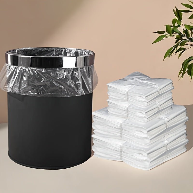 100pcs MELTSET M Heavy-Duty Large Trash Bags - Extra Thick & Durable Multi-Purpose Garbage Bags for Yard, Kitchen, Bathroom, Outdoor Use - Disposable Plastic Waste Bags (100 Count), Kitchen Cleanup, Bulk Packaging