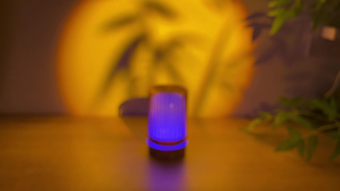 5905.51inch Essential Oil Diffuser & Humidifier with 7-Color Night Light, Usb-Powered Cool Mist for Bedroom, Office, Home - Durable PP Material, Ideal Gift, Office Humidifier, Modern Aesthetic, Sleek Design, Wellness Enthusia